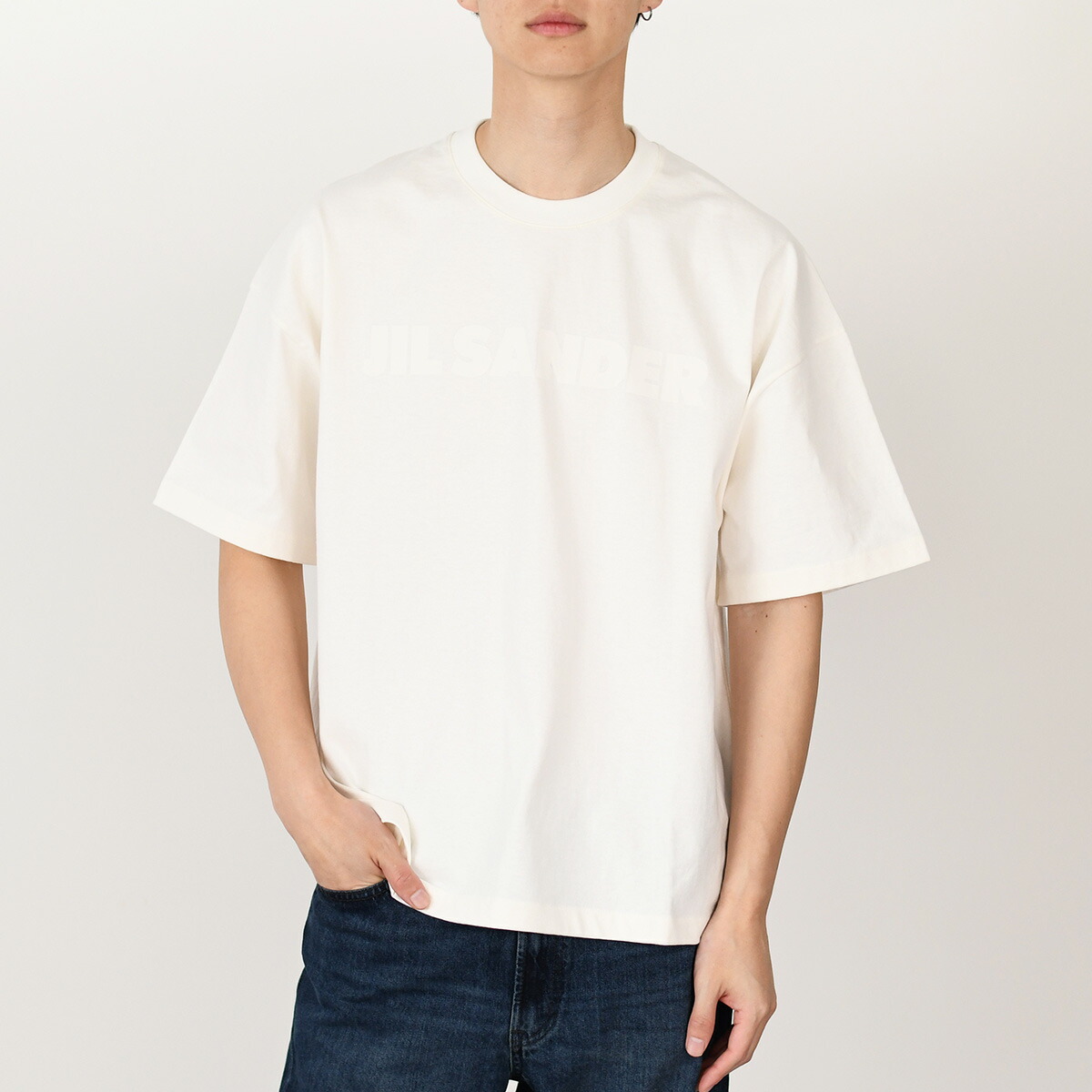 ジルサンダー　ボーダーTシャツ 中古・古着通販】JIL SANDER (ジルサンダー) ボーダーTシャツ