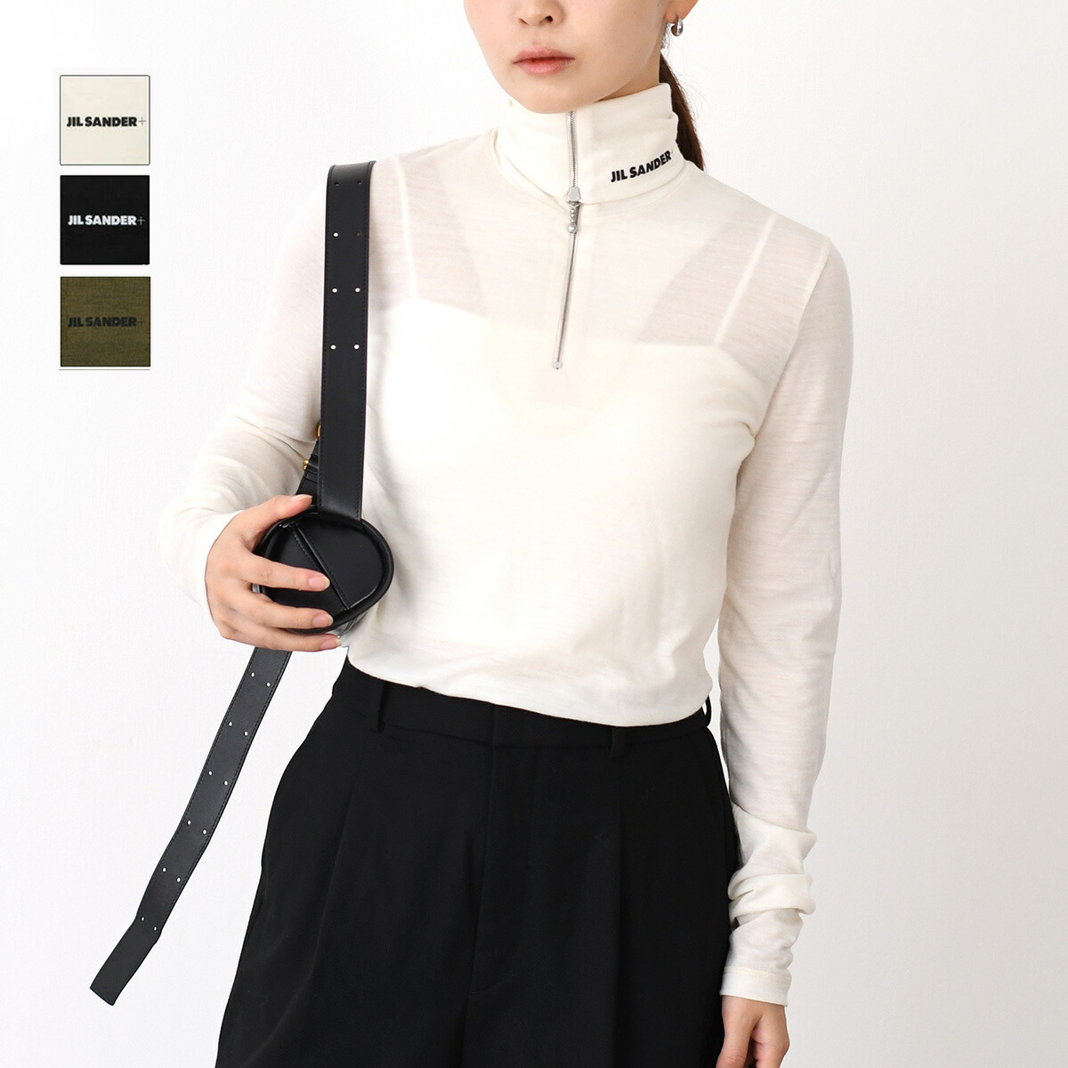 楽天市場】JIL SANDER+ ジルサンダー プラス ハーフジッププルオーバー