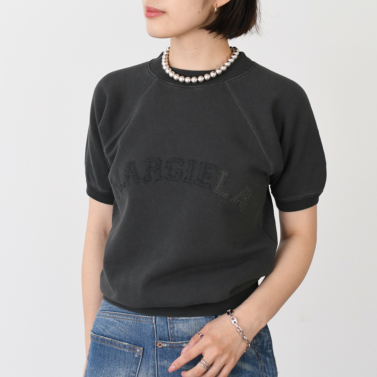 美品　MM6 マルジェラ　黒　ブラック　Tシャツ　カットソー セール 34%OFF】【MM6 MAISON MARGIELA】エムエムシックス