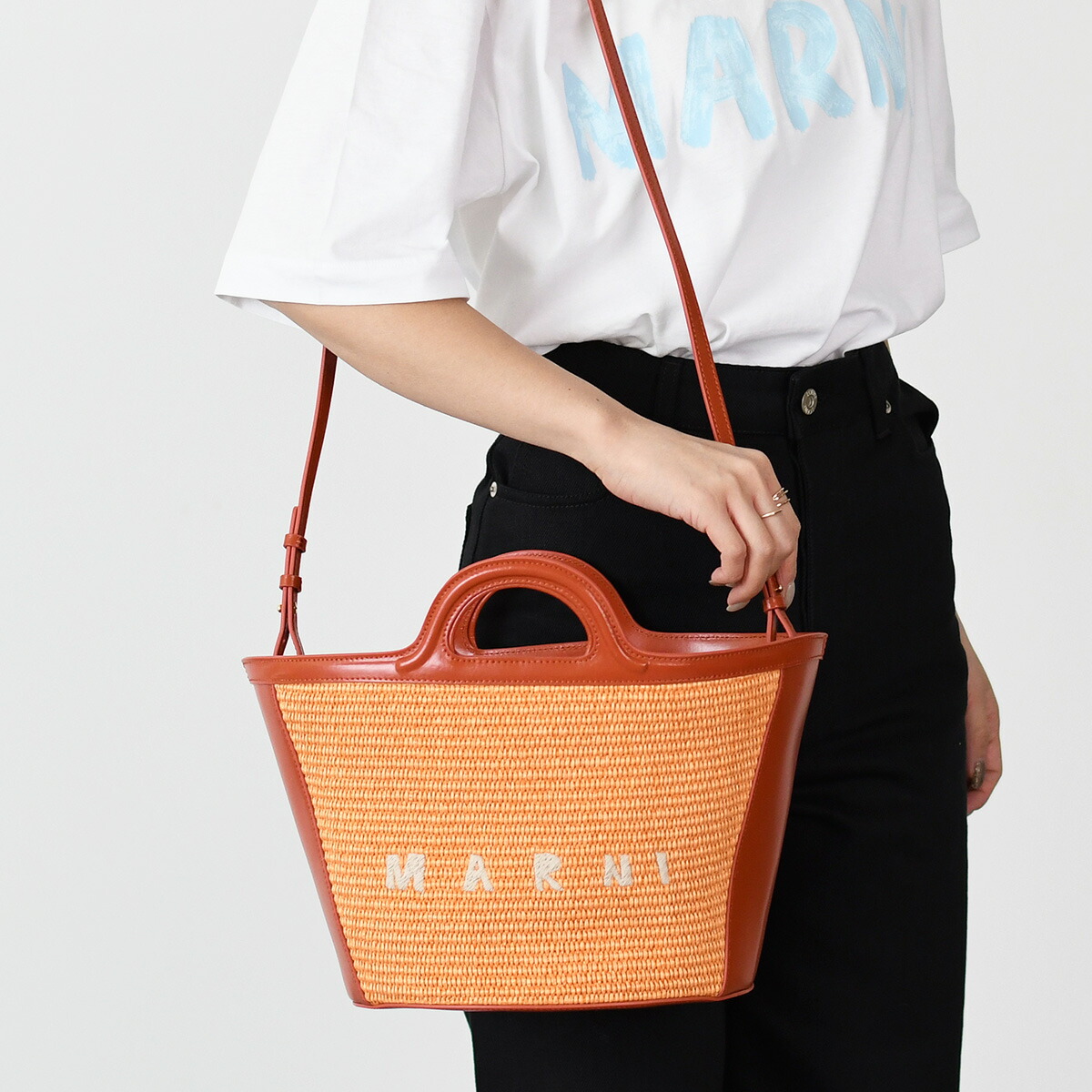 楽天市場】MARNI マルニ かごバッグ TROPICALIA SUMMER 2WAY