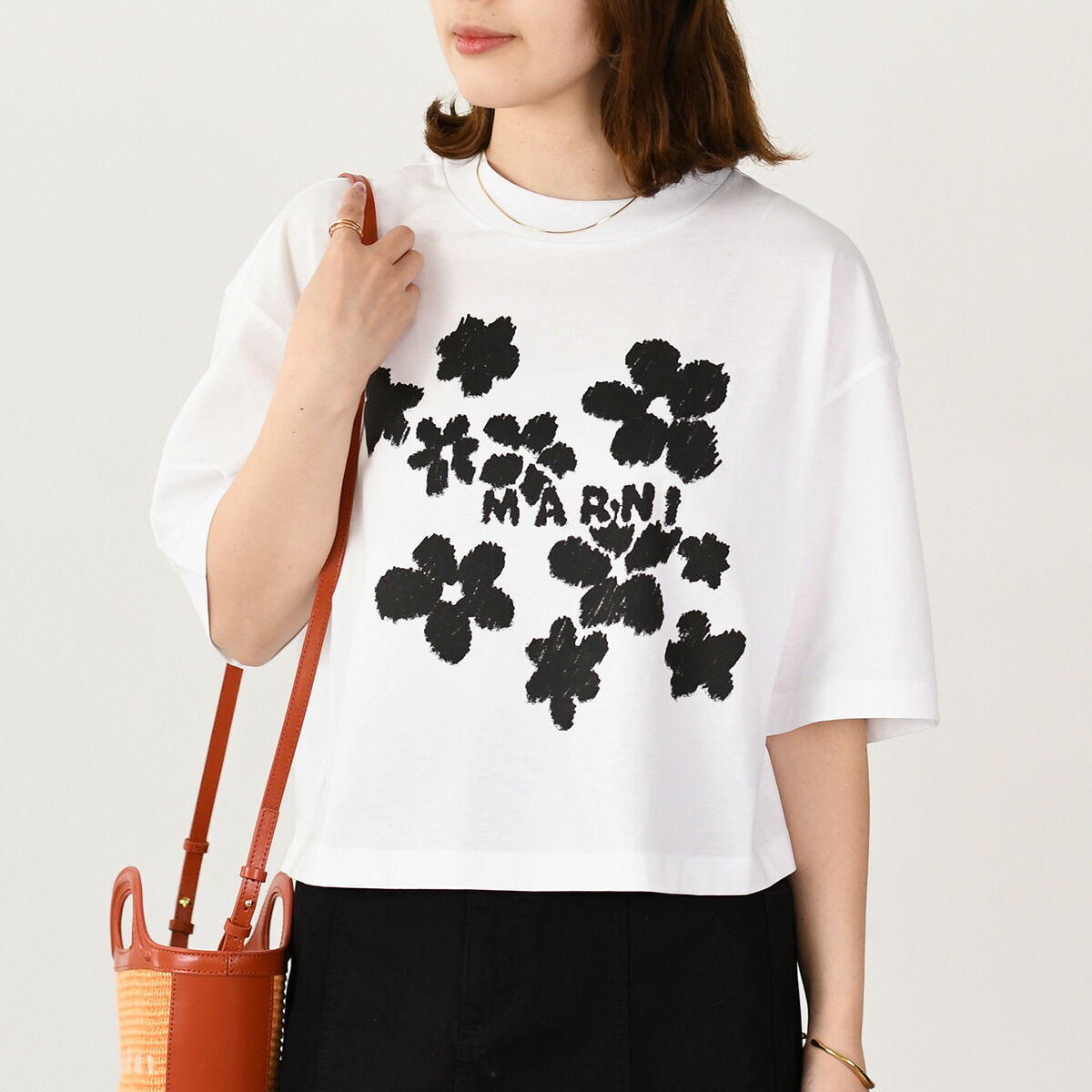 楽天市場】【5%OFFクーポン】MARNI マルニ Tシャツ トップス