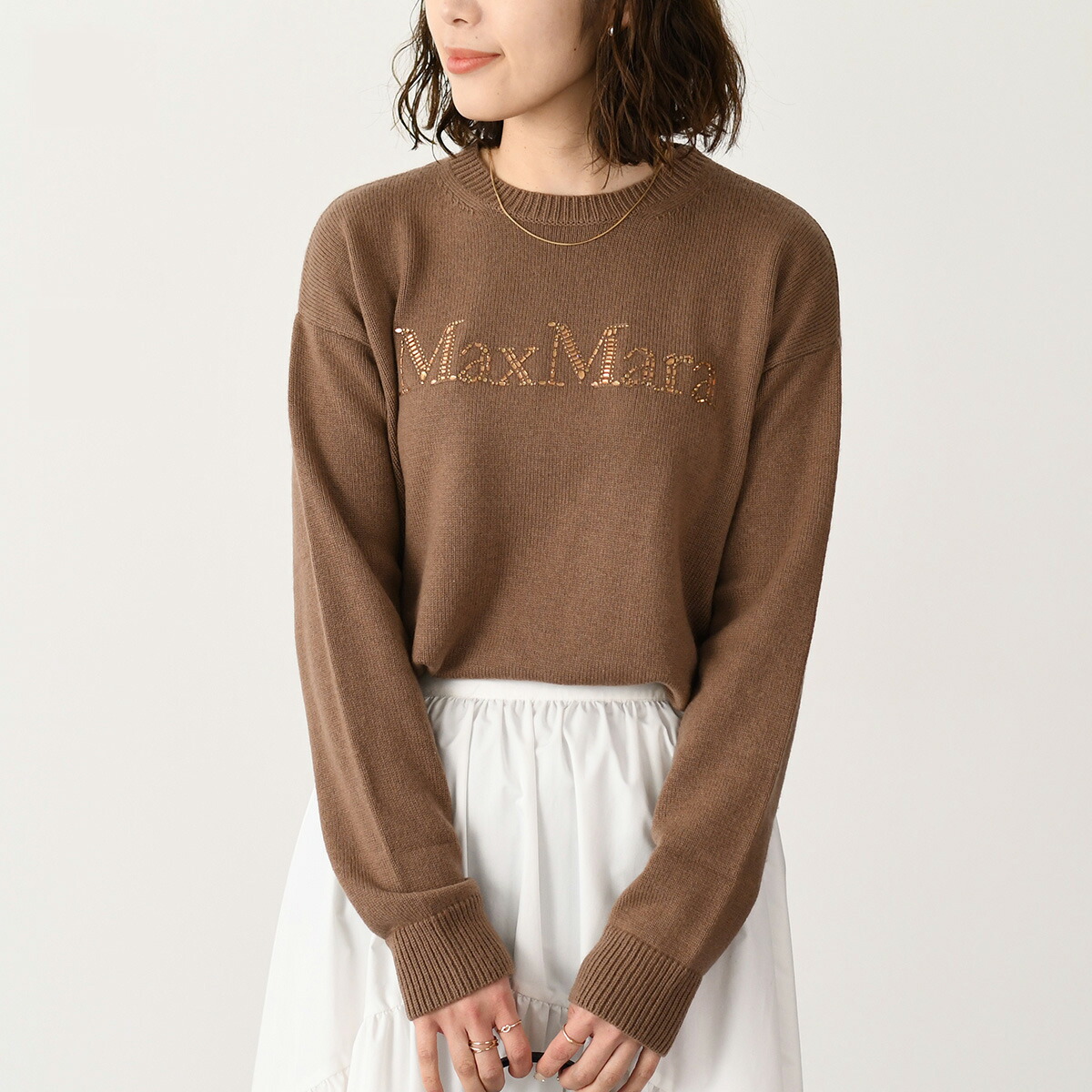 新品未使用！送料込み★S Max Mara★カッセル カシミヤ ロゴニット S MAXMARA MAX MARA エス マックスマーラ ニット KASSEL