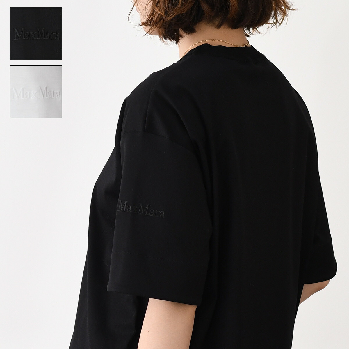マックスマーラ Tシャツ 2319410132 600 017 ブラック #S 118335_d2.jpg