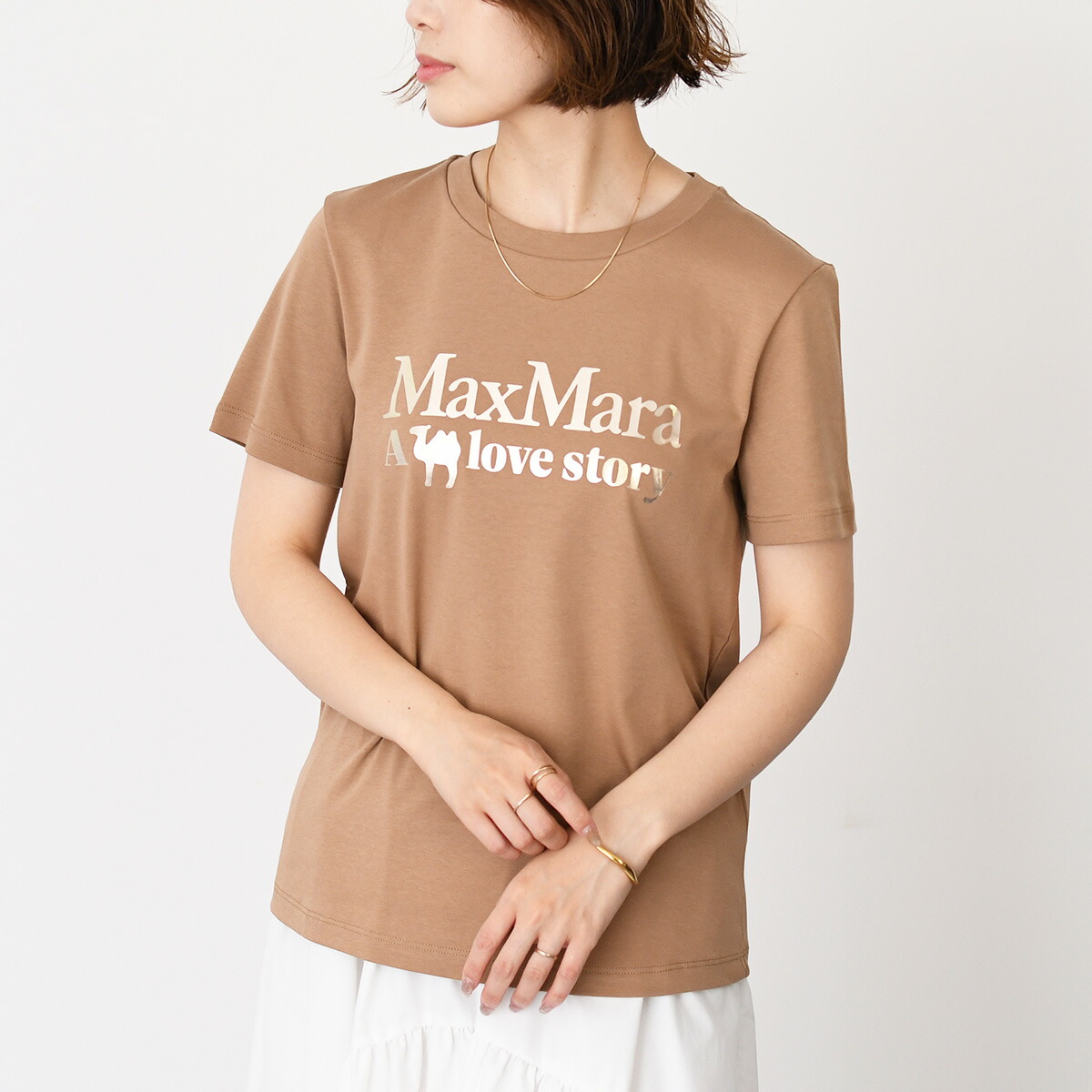 MAX MARA◇PETERペーター テクニカル ウール ジャージー Tシャツ