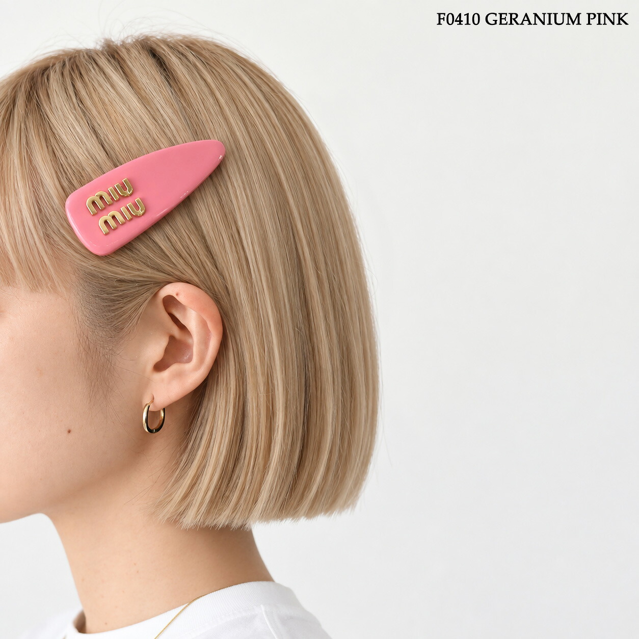 MIU MIU ミュウミュウ ヘアクリップ ヘアアクセサリー パテントレザー