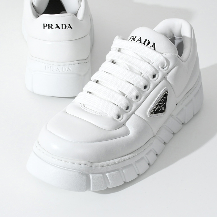 楽天市場】PRADA プラダ 靴 スニーカー モノリス パデッドナッパレザー