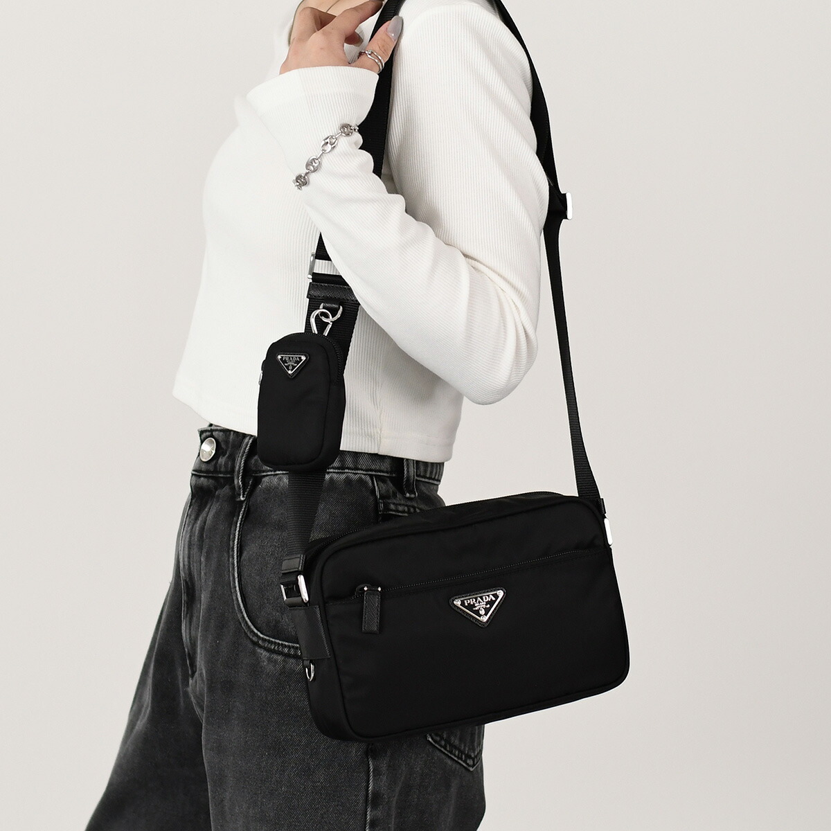 楽天市場】PRADA プラダ ボディバッグ 1BL010 YOO R064 レディース