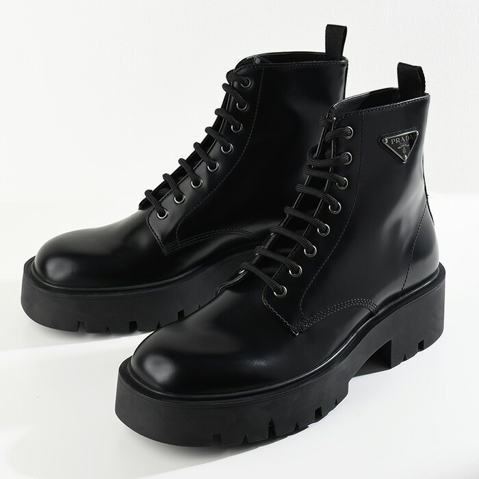 楽天市場】PRADA プラダ ブーツ 靴 ブラッシュドレザー 2TG220