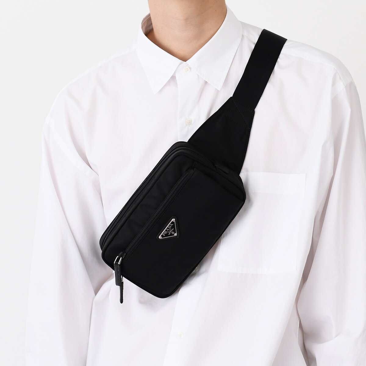 楽天市場】PRADA プラダ 2VL012 9Z2 F0002 レザー ボディバッグ