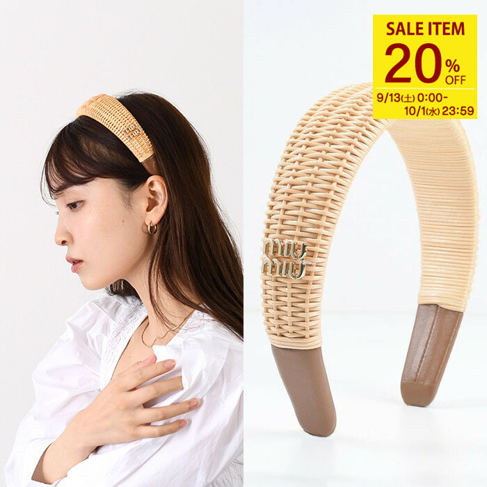 MiuMiu カチューシャ MiuMiu】パールカチューシャ (MiuMiu/ヘアアクセサリー