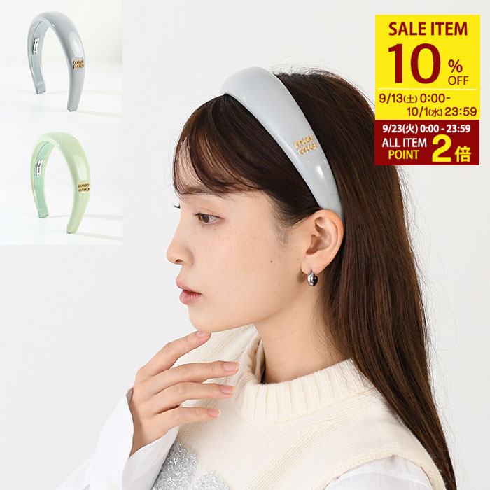miumiu シェブロンウールヘッドバンド 未使用 2024AW MIU MIU ミュウミュウ シェブロンウールヘッド