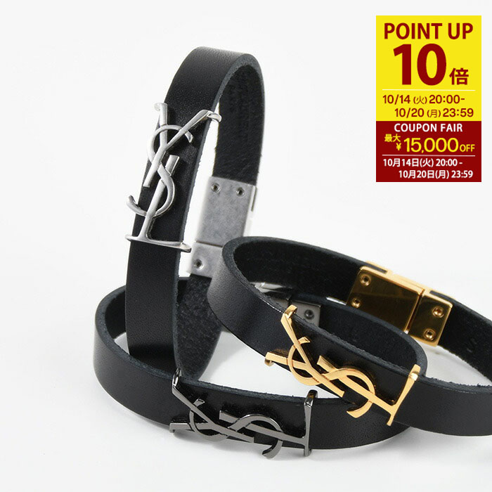 Yves Saint Laurent レザーバングル カサンドラ ブレスレット 三越伊勢丹 | SAINT LAURENT/サンローラン_men通販 | カサンドラ