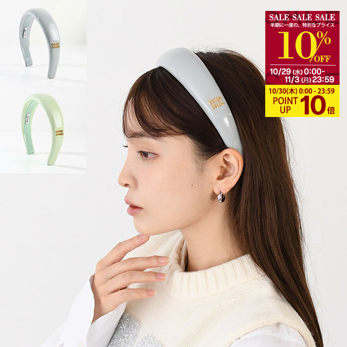 miumiu♡カチューシャ miu MIU ミュウミュウ ヘアバンド ヘアアクセサリー