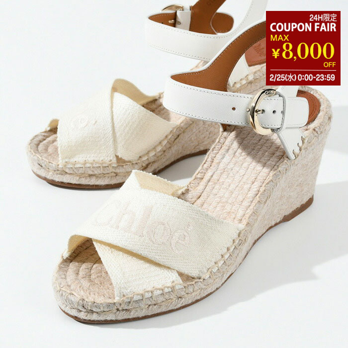 楽天市場】Chloe クロエ サンダル レディース ホワイト 21U44908 101