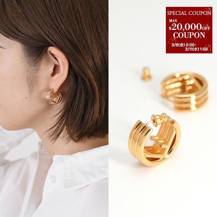 楽天市場】FENDI フェンディ Forever Fendi Earrings フォーエバー