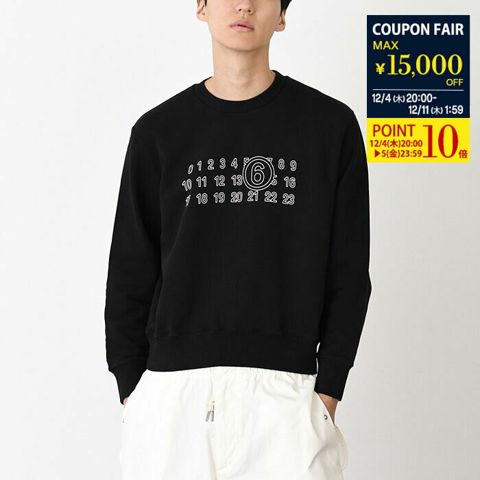 楽天市場】エムエムシックス メゾンマルジェラ スウェット ブラック