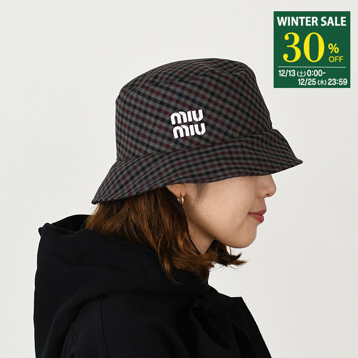 MIU MIU ミュウミュウ ベルベット バケットハット 楽天市場】MIUMIU ミュウミュウ バケットハット 5HC196 068 レディース
