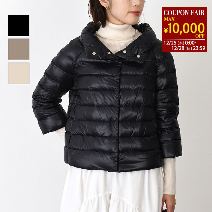 楽天市場】ヘルノ ダウンジャケット コート ケープ ブラック