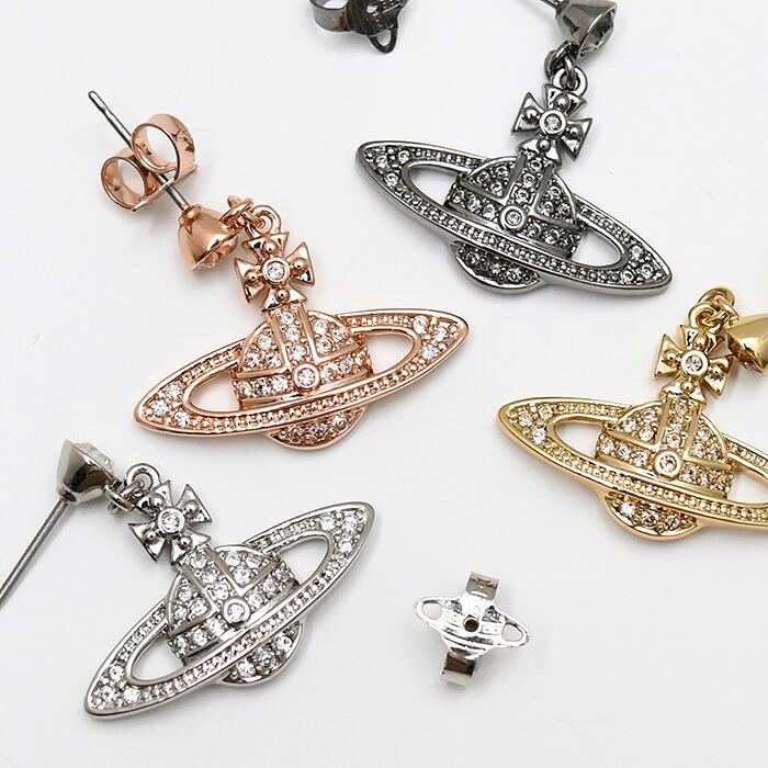 Vivienne Westwood ヴィヴィアン ウエストウッド アクセサリー ピアス MINI BAS RELIEF ドロップピアス 62020025 レディース ゴールド シルバー ピンクゴールド ブラック オケージョン