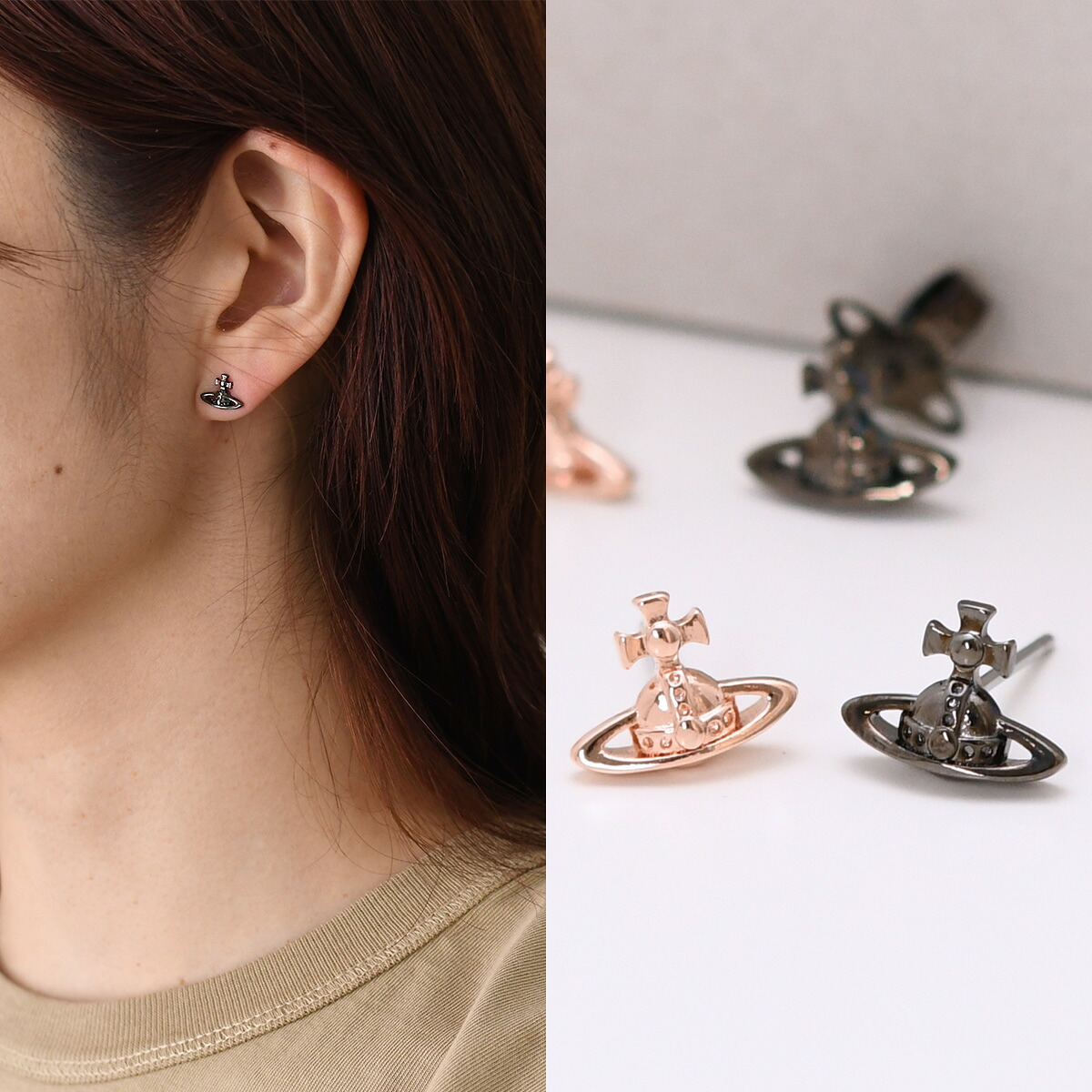 【最大1万円OFFクーポン】【7/22再入荷】Vivienne Westwood ヴィヴィアン ウエストウッド アクセサリー ピアス LORELEI スタッドピアス 62010014 レディース ゴールド シルバー ピンクゴールド ORB ワンポイント｜セレクトショップFELICE 11,781円