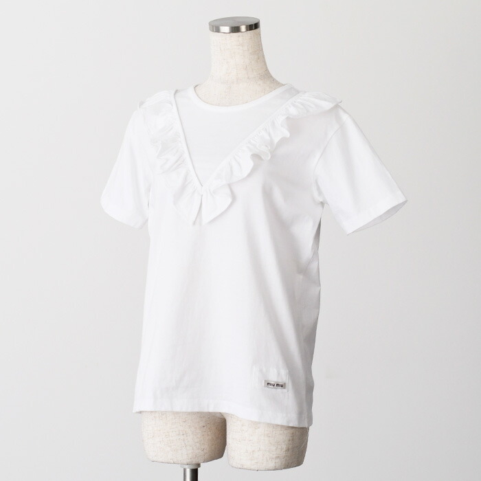 楽天市場】【訳あり】MIUMIU ミュウミュウ Tシャツ カットソー