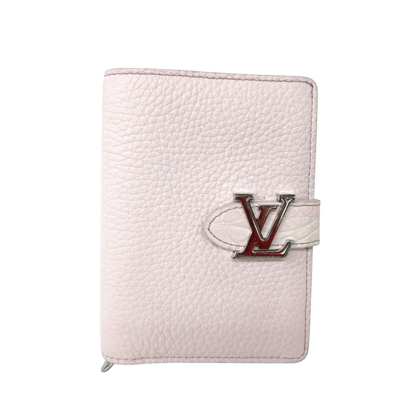 ルイ・ヴィトン LOUIS VUITTON LV ヴェルティカル CPウォレット M82144 サクラ色ジャスミン ゴールド金具 トリヨンレザー レディース 二つ折り紙入れ 集積回路手当て内蔵