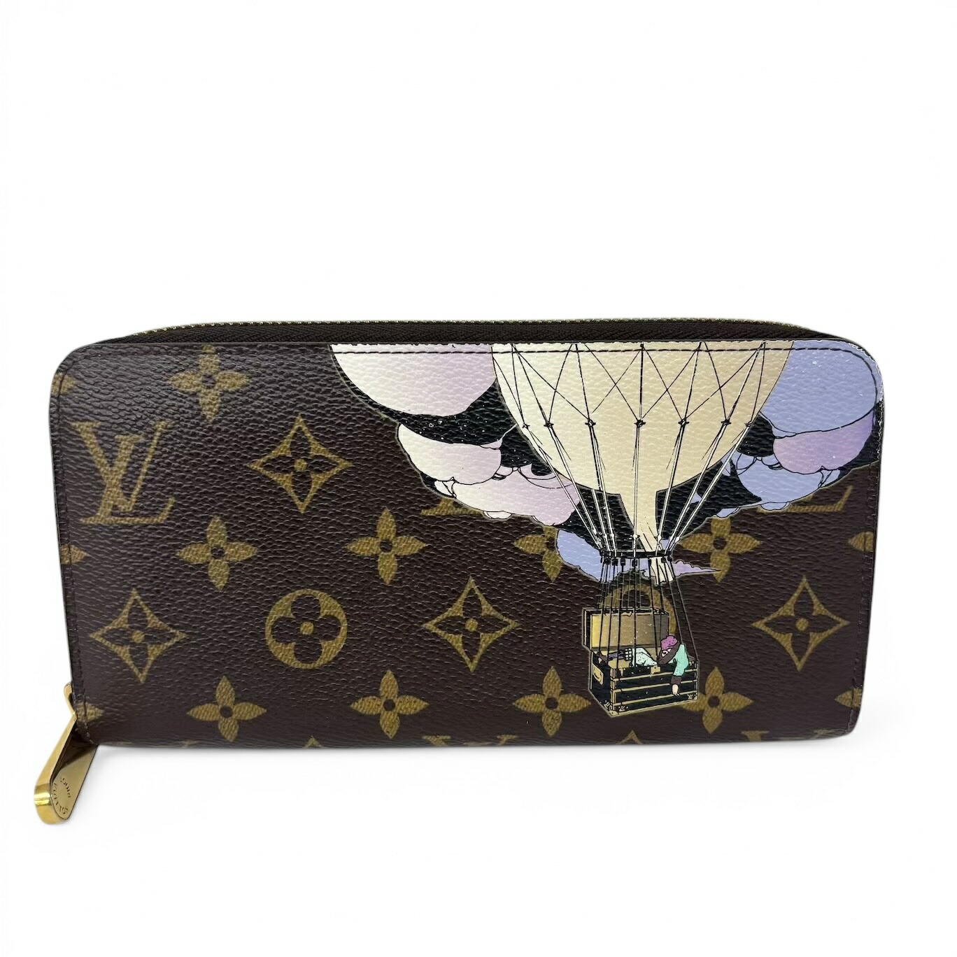 LOUIS VUIUON ルイヴィトン モノグラム ジッピーウォレット シルクスクリーンプリント 小間絵 M60292