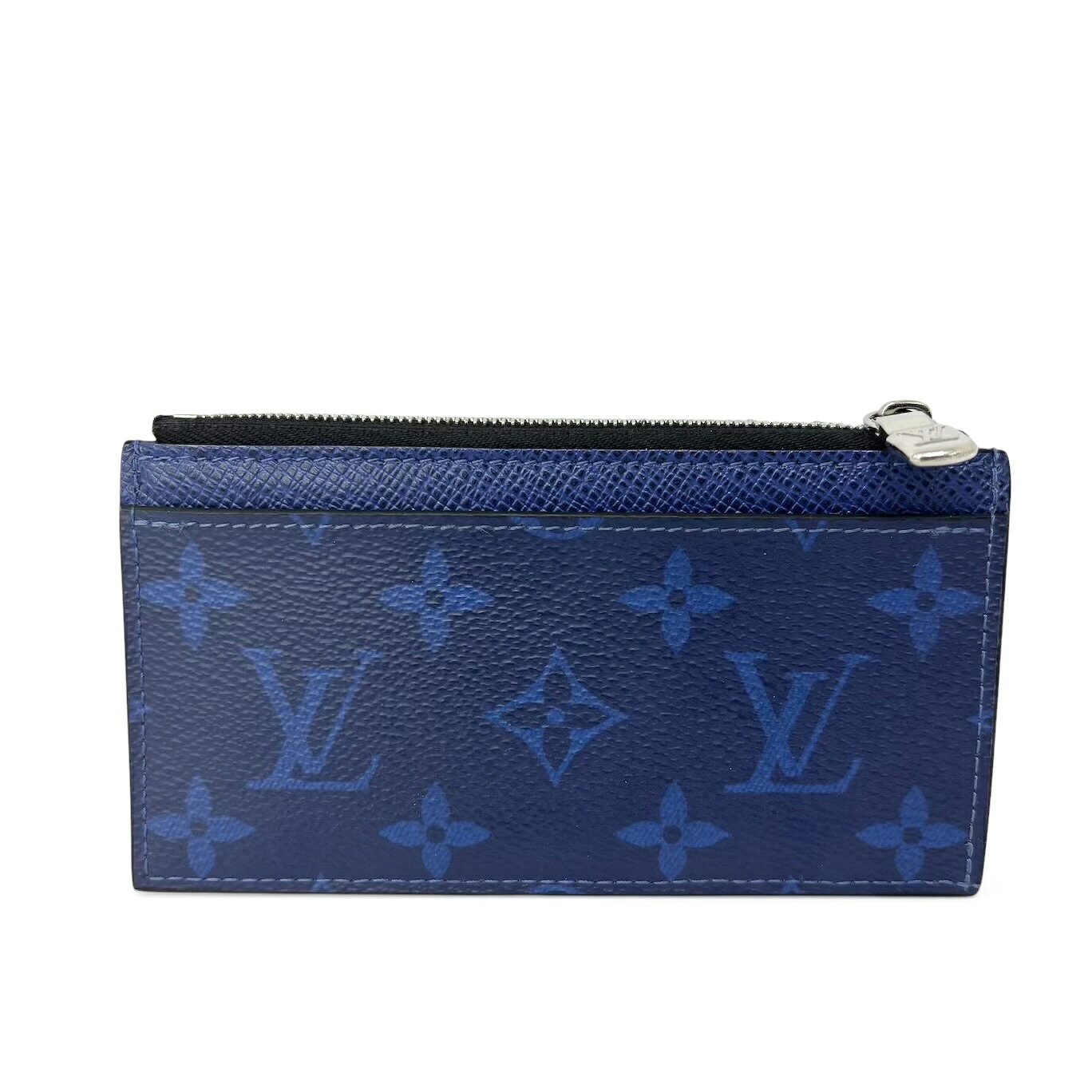 LOUIS VUITTON ルイ・ヴィトン 鋳貨歌留多・保持者 M30270 モノグラム帆布 タイガラマ 青緑色 青碧 歌留多容れもの コンパクトウォレット コインケース 御釣り入れ メンズ