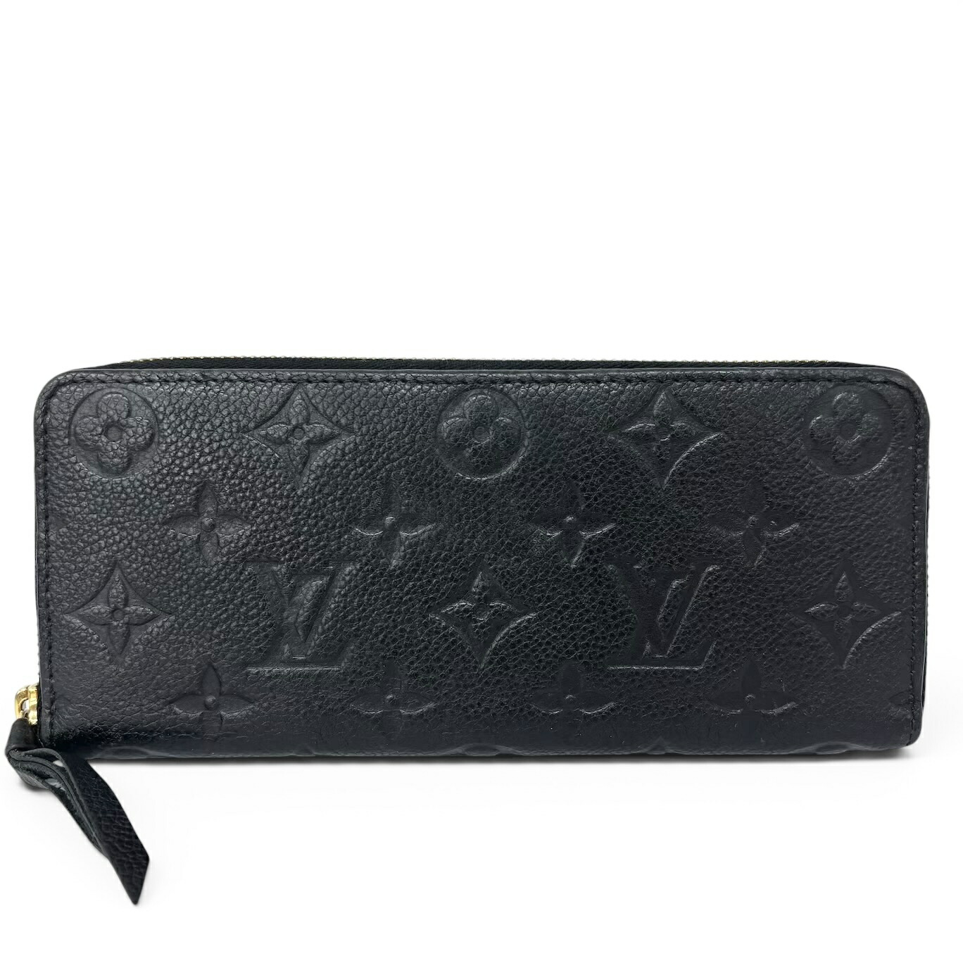 LOUIS VUITTON ルイ ヴィトン モノグラムアンプラント ポルトフォイユ クレマンス ラウンドジッパー 長紙入れ ノワール 黒 黒いこと M60171