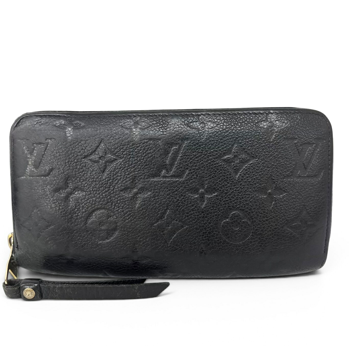 LOUIS VUITTON ルイ ヴィトン モノグラムアンプラント ジッピーウォレット ラウンドファスナー 長財布 レザー ノワール 黒 ブラック M60571|Selectfew 店