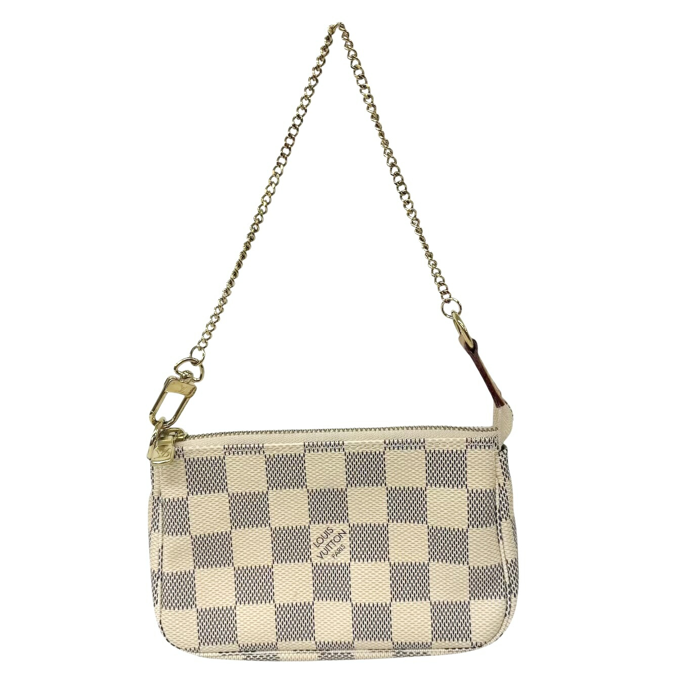 LOUIS VUITTON ルイ ヴィトン ダミエアズール ミニポシェット アクセソワール 佩び物車寄せ チェーン店 N58010