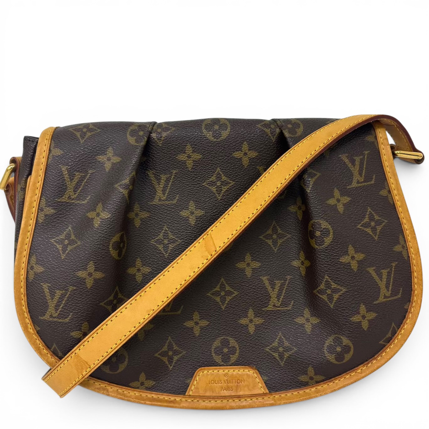 LOUIS VUITTON ルイ ヴィトン モノグラム メニルモンタンPM ショルダーバッグ 曲がった掛け M40474