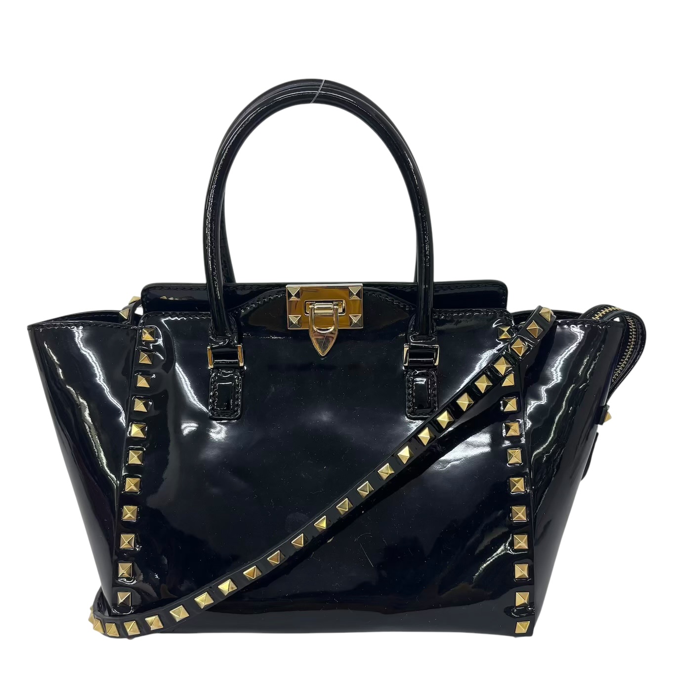 VALENTINO GARAVANI ヴァレンティノ ガラヴァーニ ロックスタッズ 2WAY ハンドバック ショルダーバッグ 黒いこと レディース