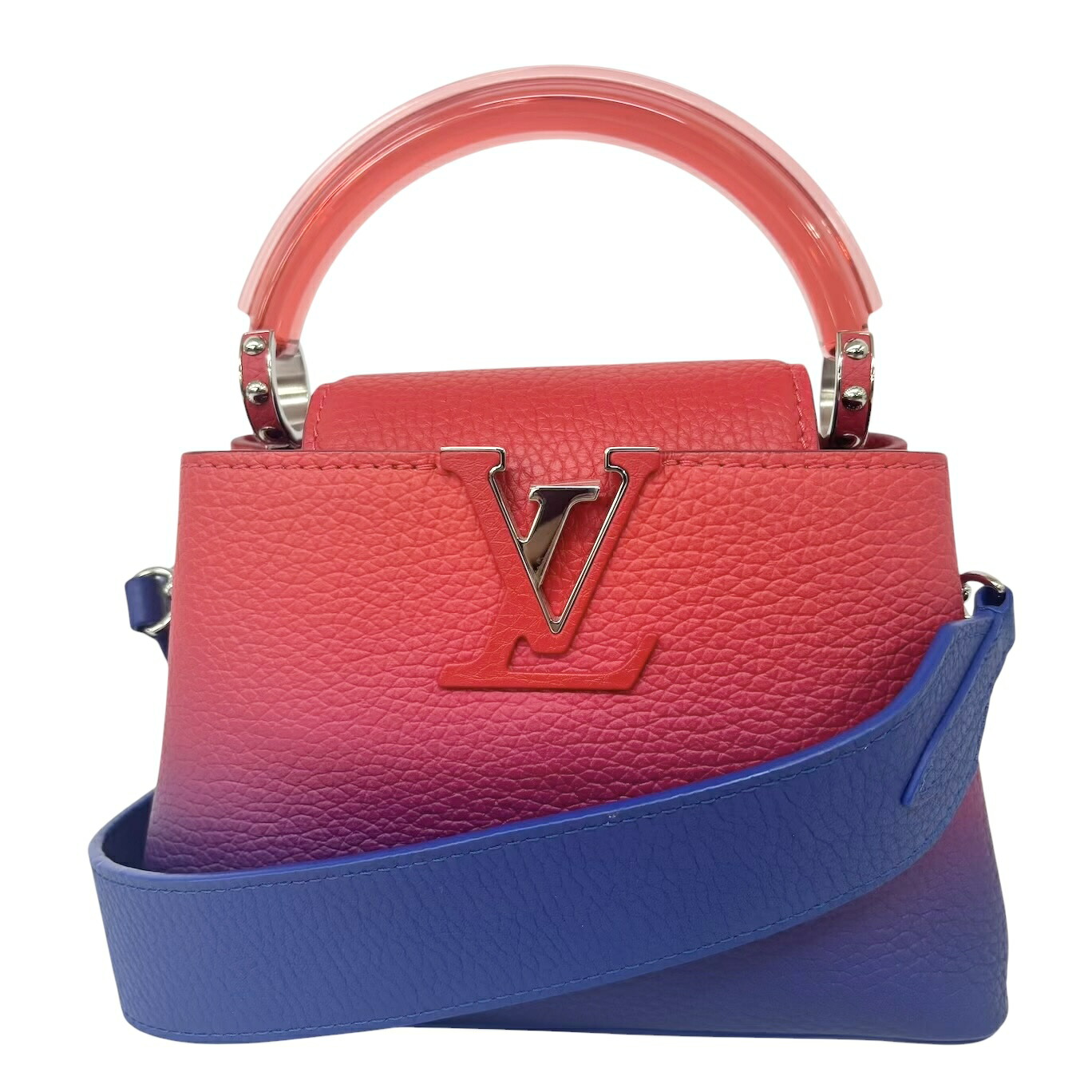 LOUIS VUITTON ルイヴィトン カプシーヌ MINI ハンドバック 2WAY ショルダーバッグ トリヨンレザー グラデーション 頬べに 青碧 M57944 レディース