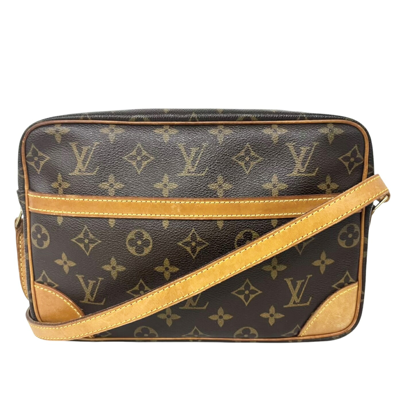 LOUIS VUITTON ルイヴィトン トロカデロ27 モノグラム ショルダーバッグ クロスボディバッグ 赤銅色 レディース