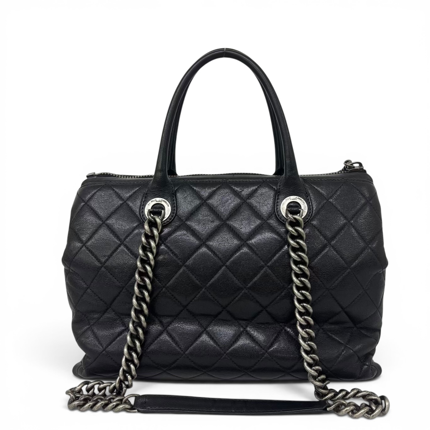 CHANEL シャネル 31 RUE CAMBON マトラッセ 2WAY チェーン店 ボウリング御徒面子 子ヒツジ素はだ 黒いこと レディース
