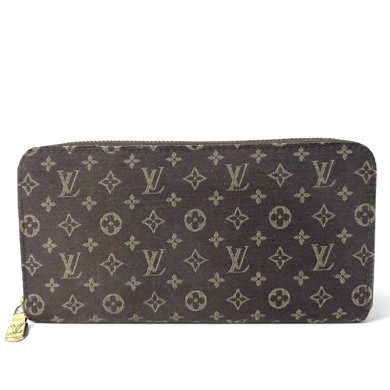 LOUIS VUITTON ルイヴィトン モノグラムミニラン ジッピーウォレット ラウンドファスナー長財布 エベヌ M95235 レディース|Selectfew 店