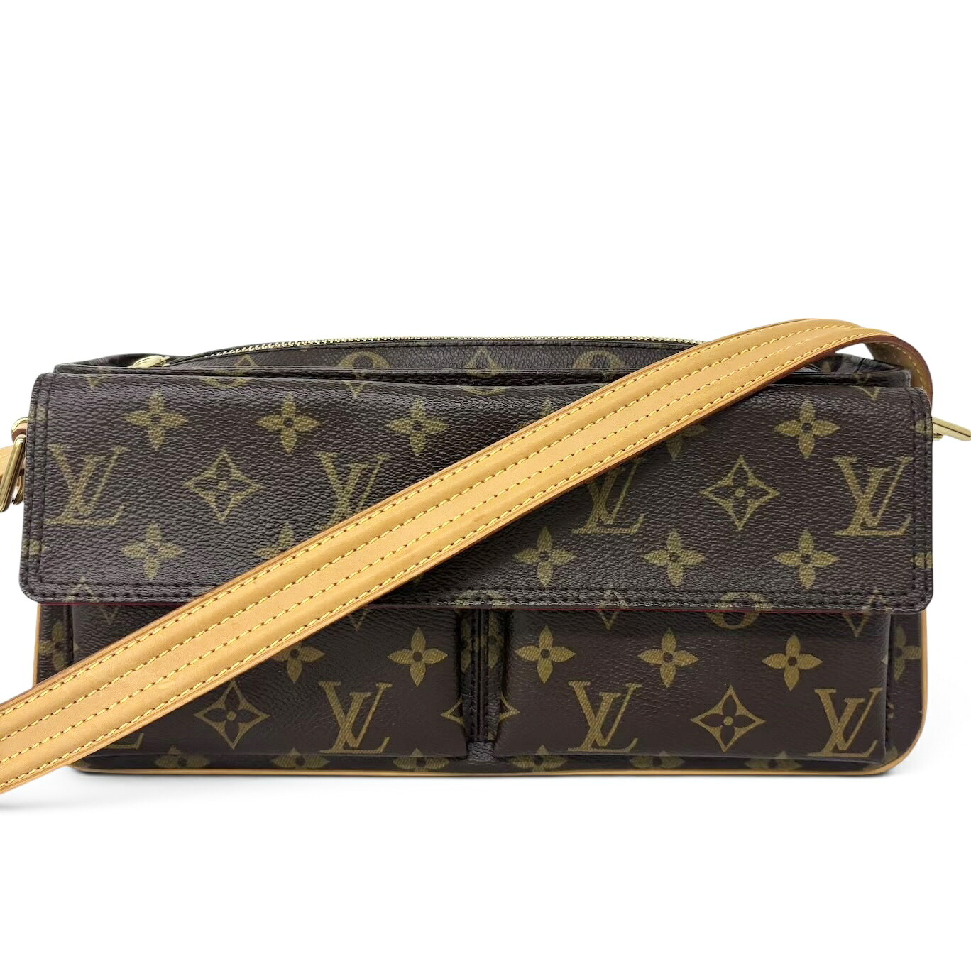 LOUIS VUITTON ルイヴィトン ヴィバシテMM モノグラム ショルダーバッグ M51164 ブラウン レディース｜Selectfew 店