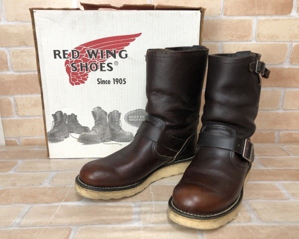 靴 REDWING 2976 US7 Red Wing 2976 Short Engineer Boots Black SIZE US 7.5D
