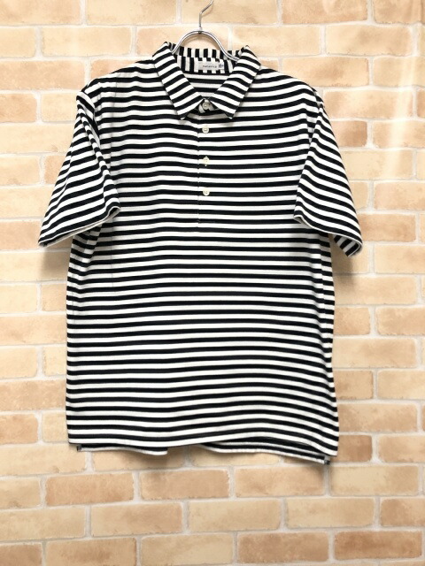 楽天市場】【中古】nanamica ストライプ柄半袖ニットポロシャツ
