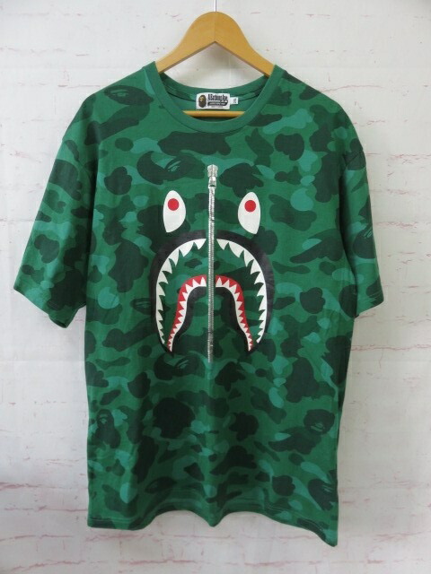 エイプTシャツ ブラックグリーン 迷彩 Lサイズ 楽天市場】アベイシングエイプ カモ柄 Tシャツ 黒色 ブラック 緑