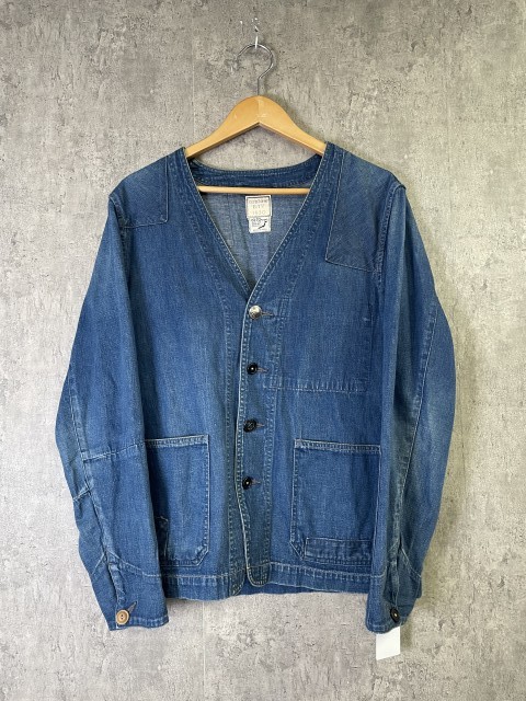 or slow × fennica デニム カバーオール 裏地ブランケット orSlow（オアスロウ）の「orslow×fennica / Mechanic jacket