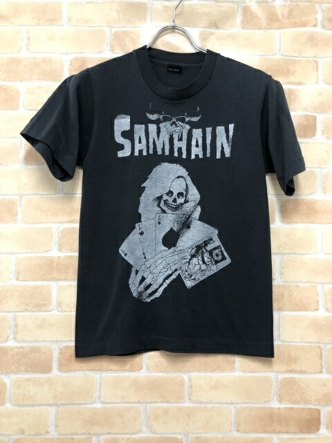 【中古】 80s  SCREEN STARS スクリーンスターズ SAMHAIN Tシャツ USA製 ブラック S 111434865