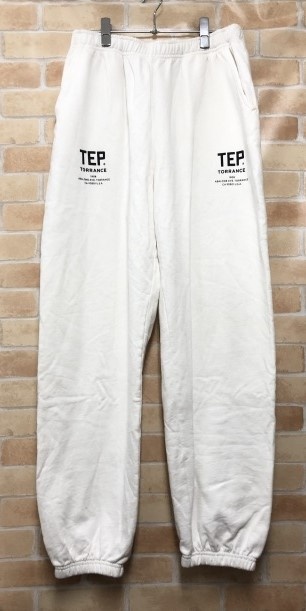 【中古】 ENNOY エンノイ &times;plllllleeeasse 22AW　TEP PANTS スウェットパンツ AW22BRENPT07PL ホワイト XL 111426535｜セレクト古着レプトン　店