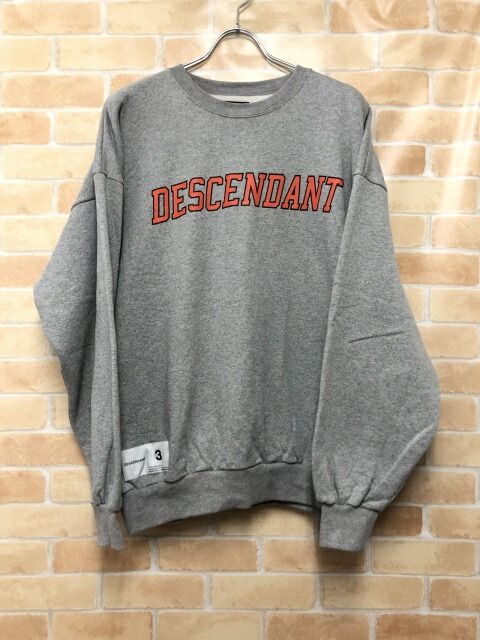 楽天市場】DESCENDANT ディセンダント スウェット ワンポイント刺繍