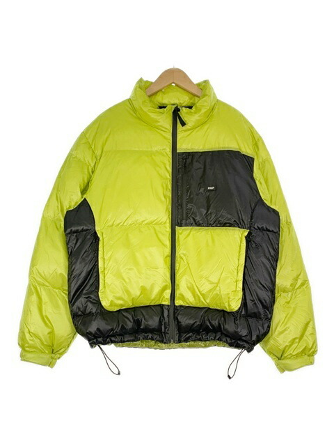 【中古】HUF ハフ PERTEX　DOWN JACKET タ゛ウンシ゛ャケット　イエロー XL 33891867｜セレクト古着レプトン　店 18,600円
