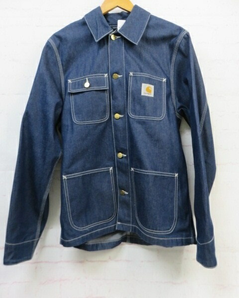 【USA製】Carhartt デニムジャケット　トラッカー　濃紺　90s 90s carhartt DENIM TRACKER JACKET MADE IN USA 🇺