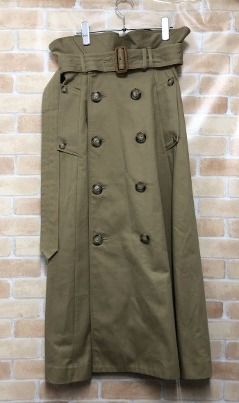 【中古】 SHINZONE シン区画 トレンチスコート 18AMSSK02 ベージュ 36 111448129