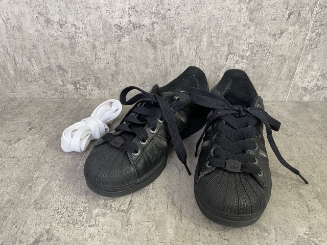 【中古】adidas ｱﾃﾞｨﾀﾞｽ SUPERSTAR II JQ3914 ｽﾆｰｶｰ ﾌﾞﾗｯｸ 25.5CM 33956691
