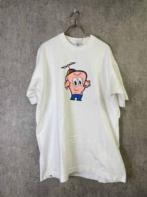 【中古】The Ren \u0026 Stimpy Show ﾚﾝｱﾝﾄﾞｽﾃｨﾝﾋﾟｰ Tｼｬﾂ NO NECK JOE ﾉｰﾈｯｸｼﾞｮｰ FRUIT OF THE LOOM ﾌﾙｰﾂｵﾌﾞｻﾞﾙｰﾑ ﾎﾜｲﾄ XL 33955457 メンズファッション-トップス